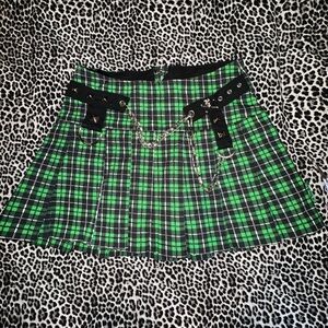 Vtg Tripp NYC HTF Plaid Mini Skirt Size XS